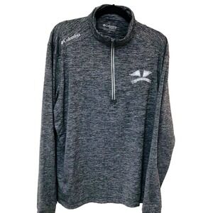 Columbia Golf Performance Zip Pullover Mens L Gray Bay‎ Harbor Yacht BHYC